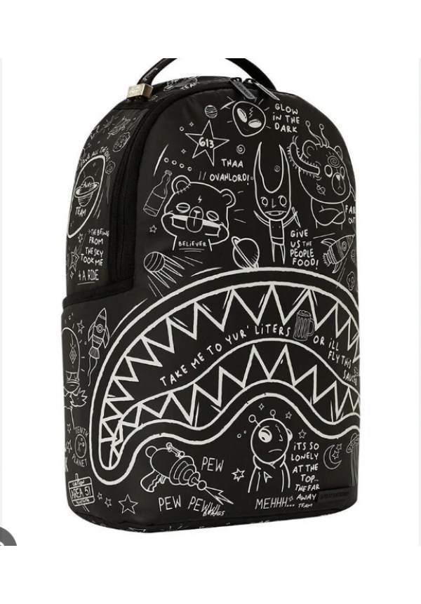 SPRAYGROUND GLOW IN THE DARK INTERGALACTIC DOODLES